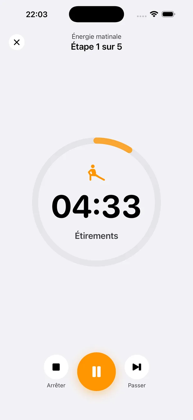 RoutineFlow guide une routine une étape calme à la fois